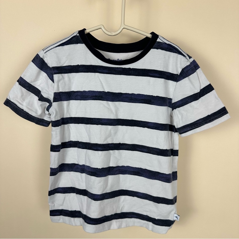 Tommy Bahama Kid’s Blue White Striped T-Shirt  size 5/6